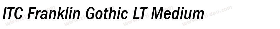 ITC Franklin Gothic LT Medium Condensed Italic字体转换